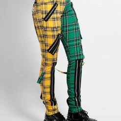 Trippnyc.com MADNESS PANT YELLOW/GREEN PLAID