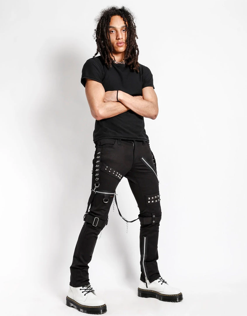 Tripp NYC Men STUDDED BONDAGE PANT