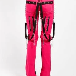 Tripp NYC Men STUDDED BONDAGE PANT PINK