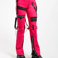 Tripp NYC Men STUDDED BONDAGE PANT PINK