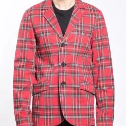 Tripp NYC Men TARTAN TOP CAT BLAZER