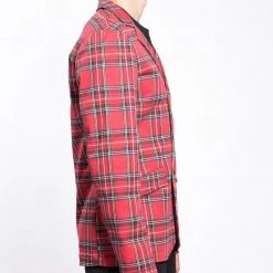Tripp NYC Men TARTAN TOP CAT BLAZER