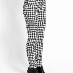 Tripp NYC High Waisted T Back Jeans Houndstooth Print Women