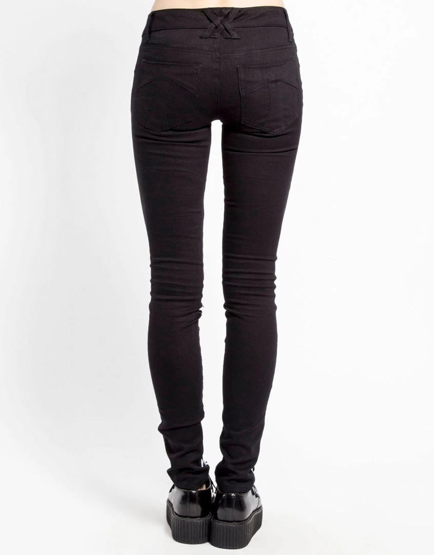 Tripp NYC Coming And Going Jeans Zig Zag Print Women