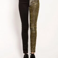 Tripp NYC Split Leg Shine On Jeans Women
