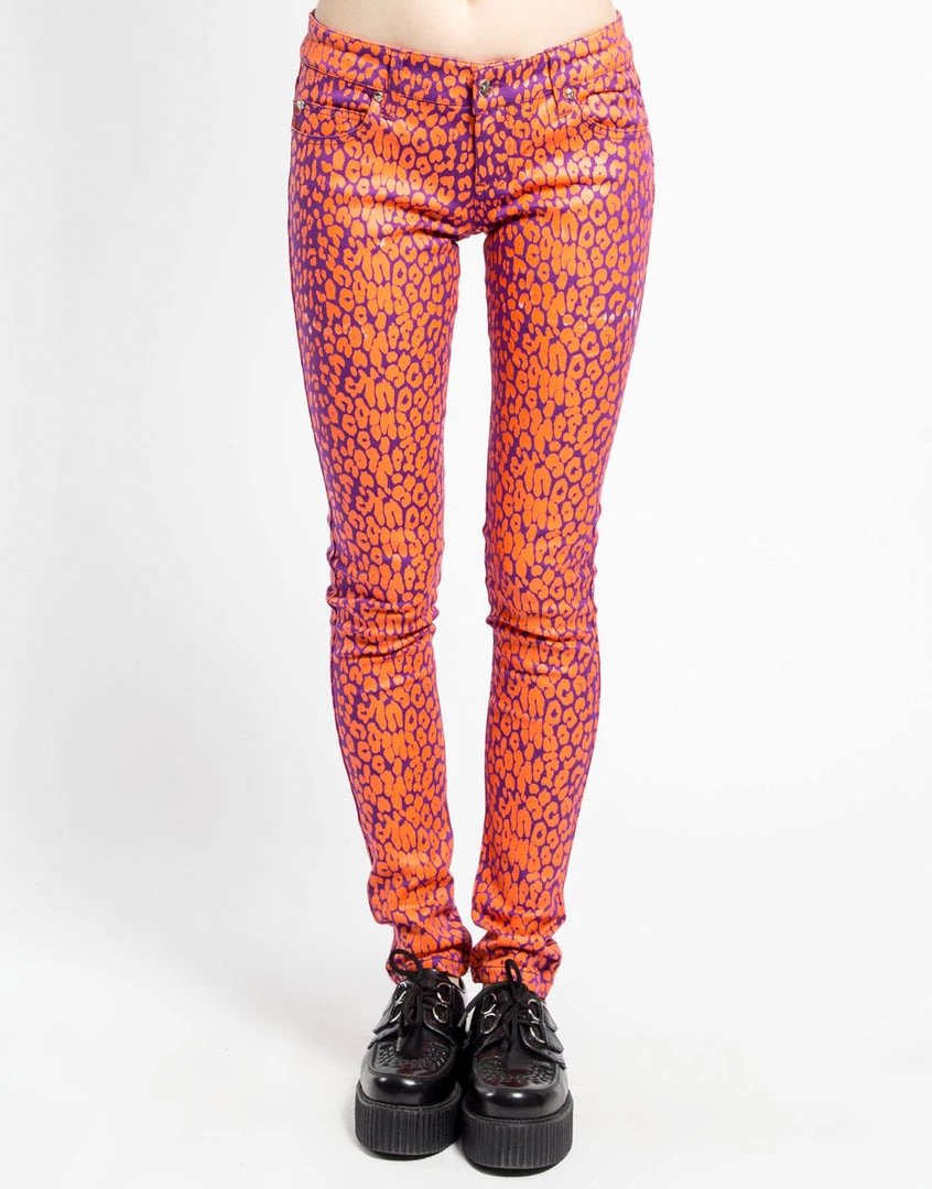 Tripp NYC Women Neon Leopard Skinny Jeans
