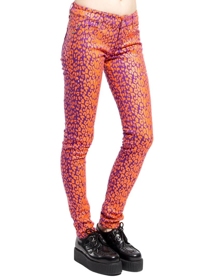 Tripp NYC Women Neon Leopard Skinny Jeans