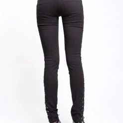 Tripp NYC Women Side Grommet Lace Up Jeans