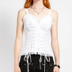 Tripp NYC Skull Embroidered Corset