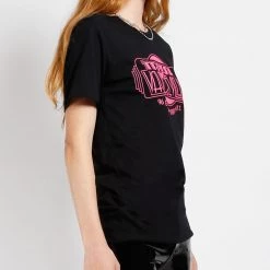 Trash And Vaudeville Black & Pink Trash & Vaudeville Logo T-Shirt