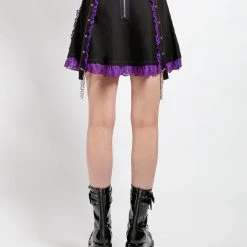 Tripp NYC LOLITA SUSPENDER SKIRT PURPLE