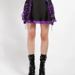 Tripp NYC LOLITA SUSPENDER SKIRT PURPLE