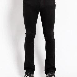 Trash And Vaudeville Men Black Bootcut Jeans