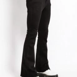 Trash And Vaudeville Men TRASH & VAUDEVILLE BLACK FLARE JEAN