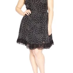 Tripp NYC Women Plus Size Poison Chiffon Dress