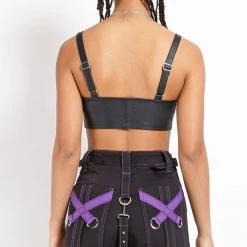Tripp NYC BUCKLE CROP HALTER Women