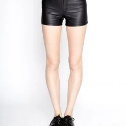 Tripp NYC Women HIGH WAIST FAUX LEATHER SHORT