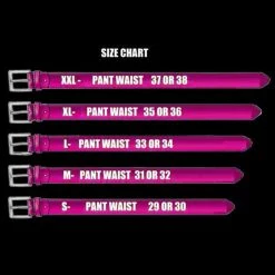 Trash And Vaudeville Men Black/Black Belt - 2 Row 1/2" Pyramid